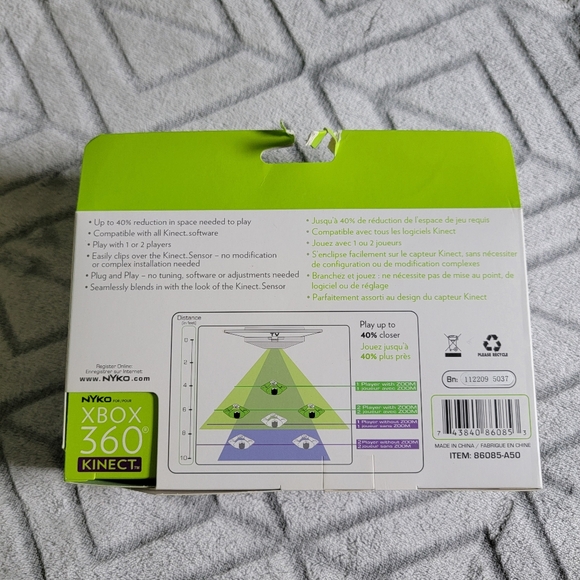 Nyko Motion Sensor Video Games & Consoles For Microsoft Kinect Zoom Xbox 360 - Picture 10 of 11